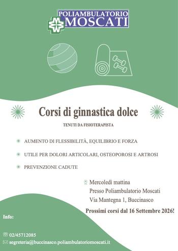 Corsi ginnastica dolce con fisioterapista 