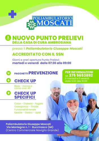 NUOVO Punto Prelievi convenzionato con Servizio Sanitario Nazionale 